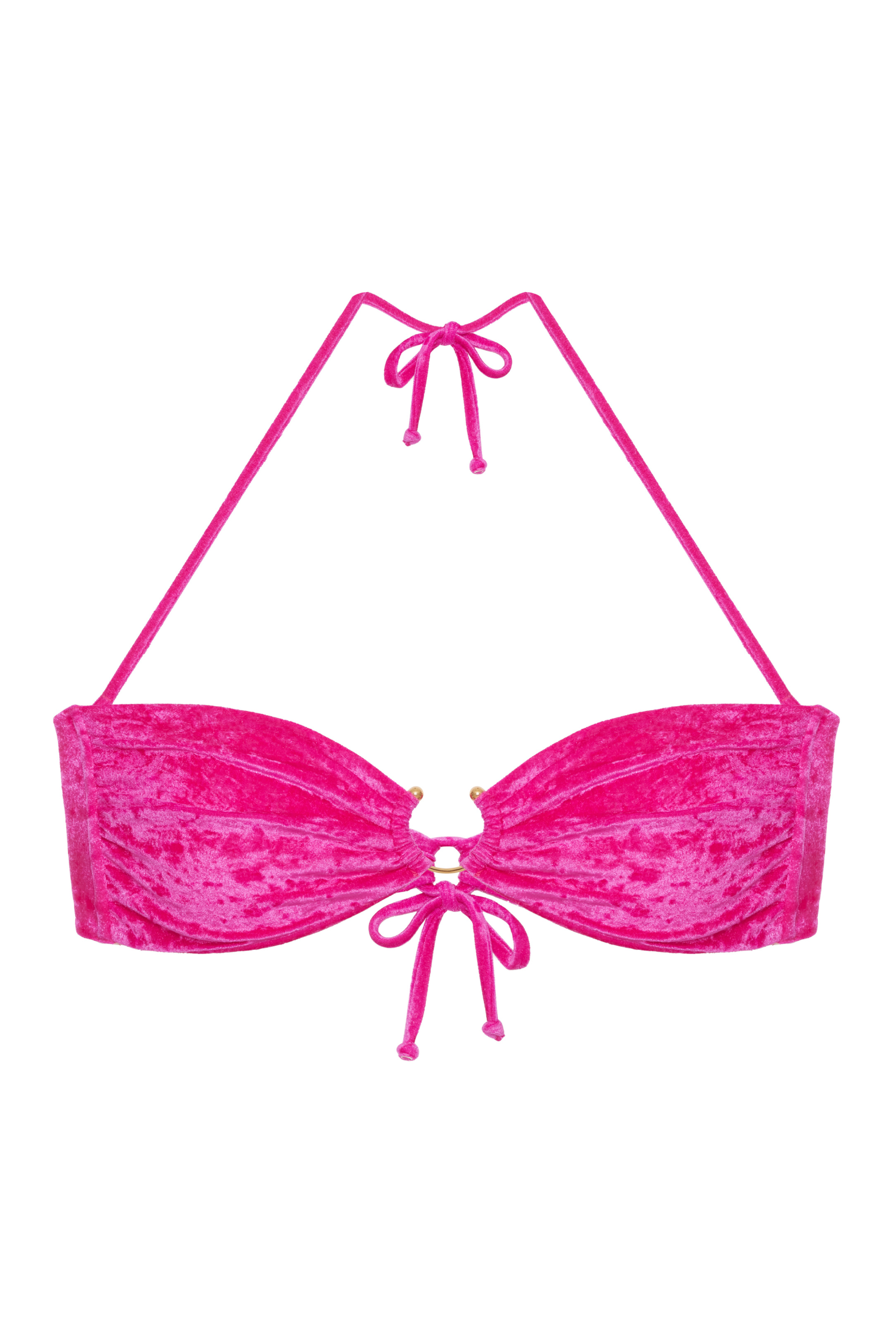 On the Beach Top Rosa – fuksjowy top z przodu