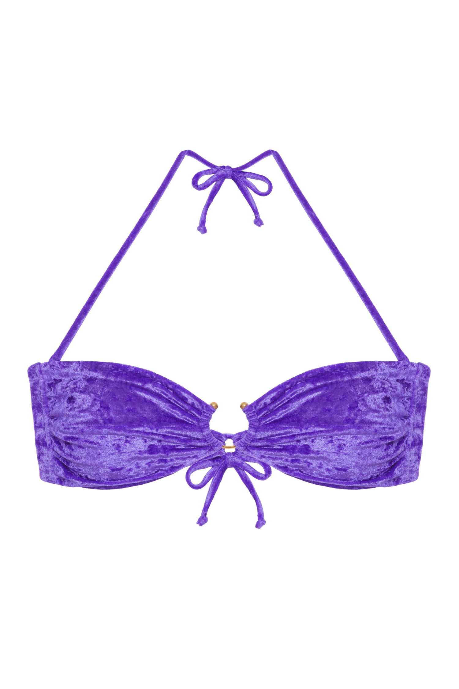 On the Beach Top Violetto – przód z ozdobą