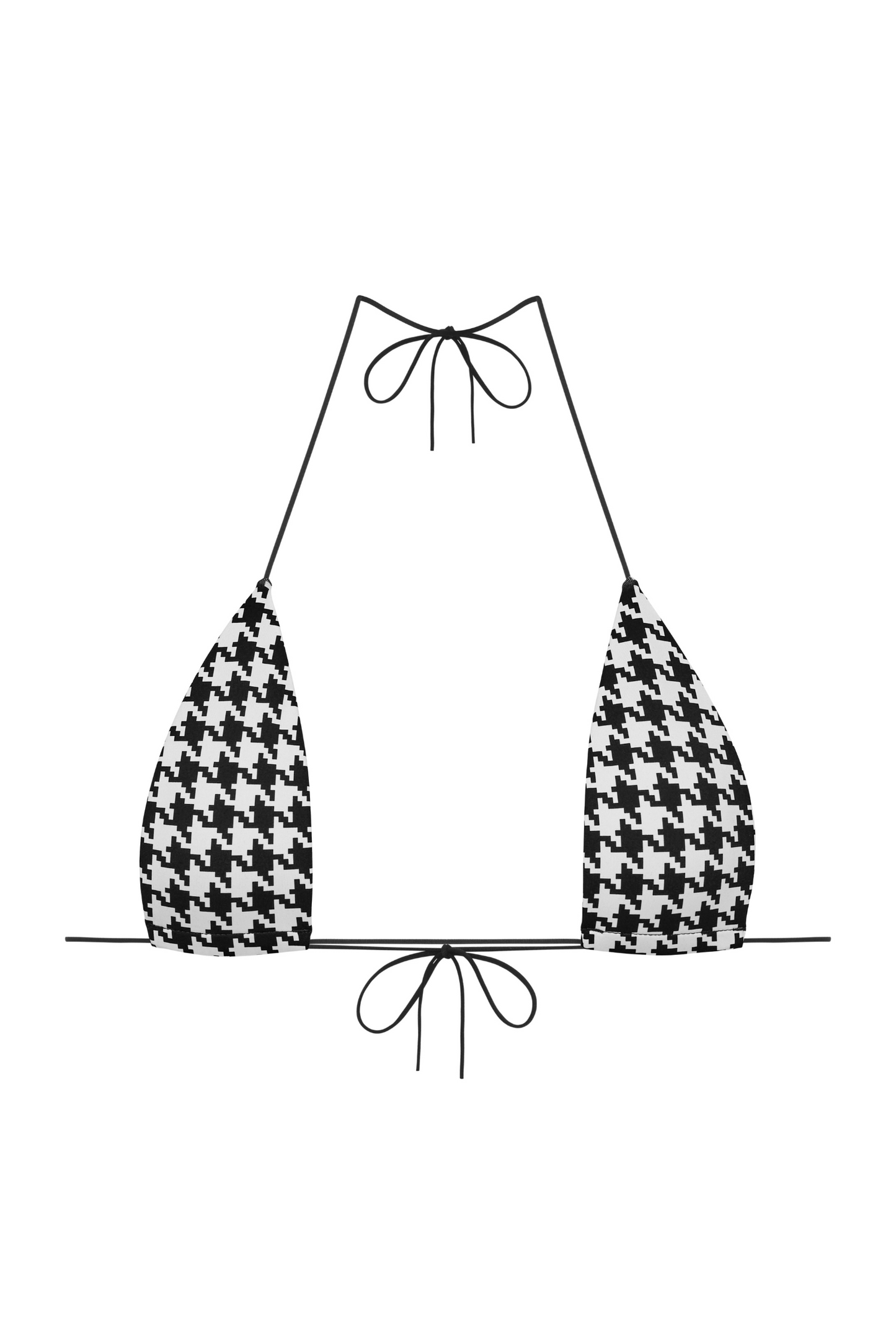 Top Catch Me – packshot z przodu, trójkątny krój z regulowanymi gumkami.