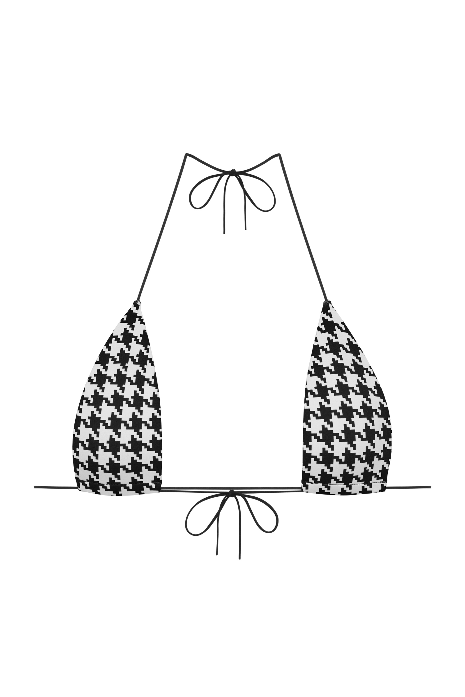 Top Catch Me – packshot z przodu, trójkątny krój z regulowanymi gumkami.